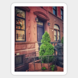 Harlem Brownstones House Manhattan New York City Sticker